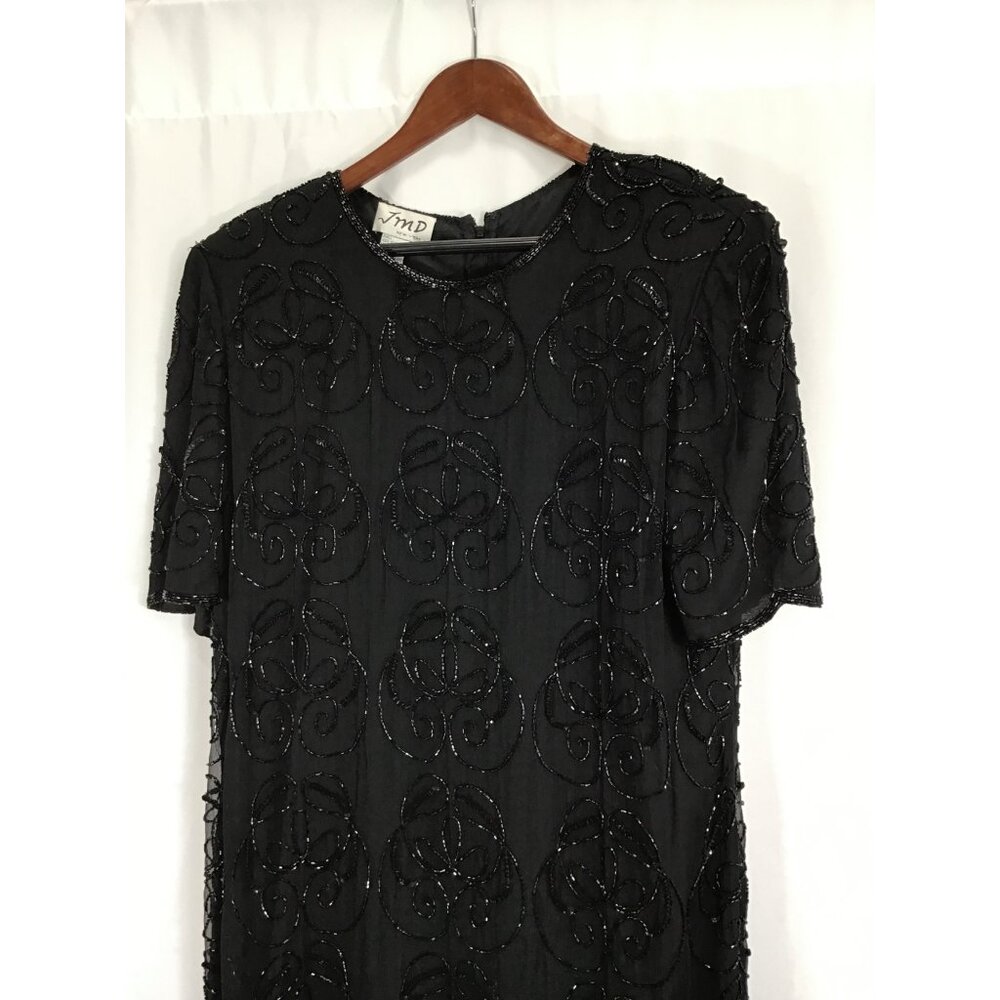 JMD New York beaded silk special occasion dress wedding formal holiday 1X - Picture 3 of 7